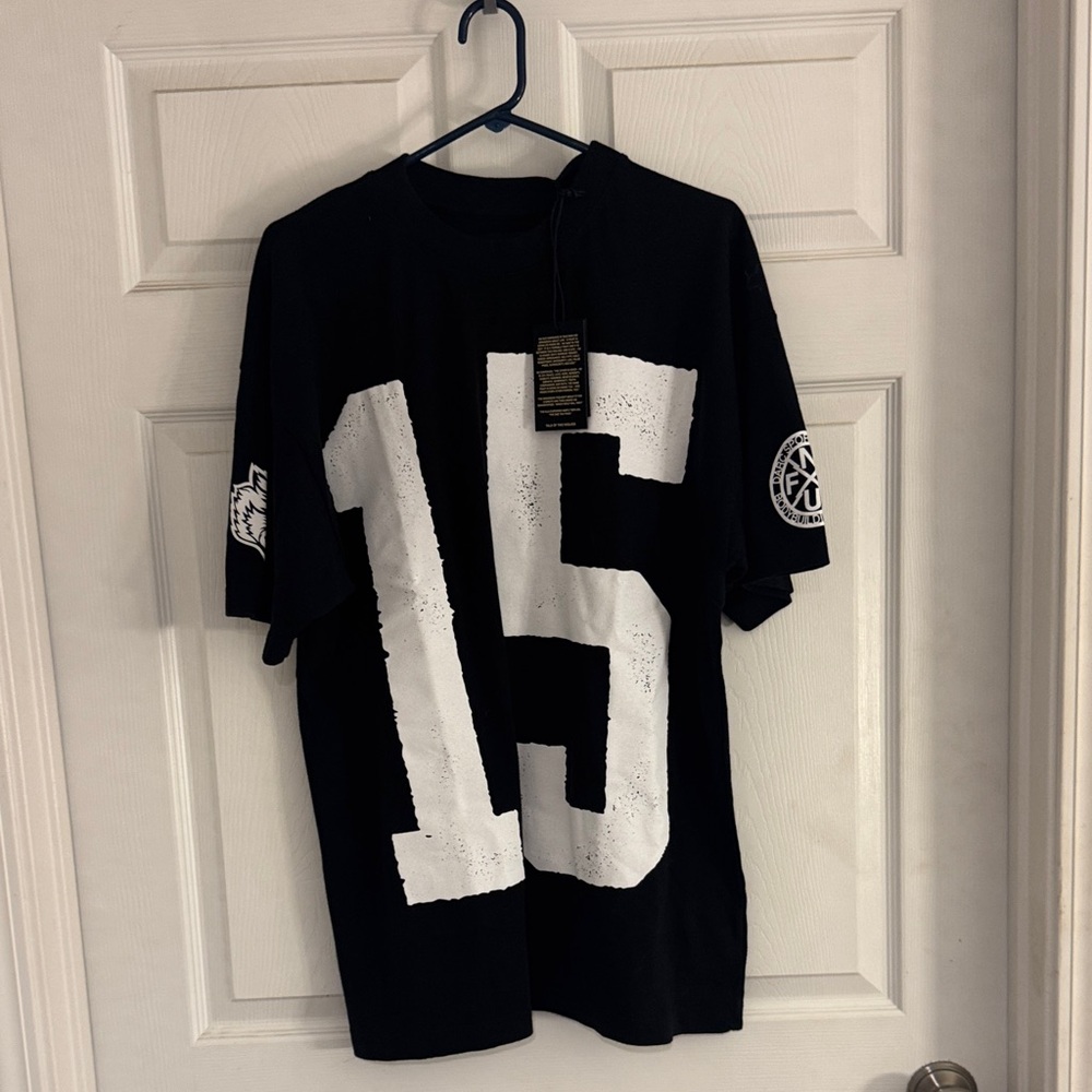 Darc Sport Black Short-Sleeve Tee with Large White '15' Graphic